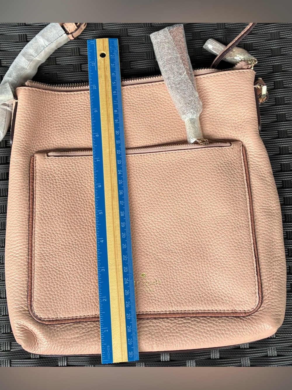 kate spade Pebbled Leather Crossbody in Dusty Rose with Gold Hardware - Picture 4 of 12
